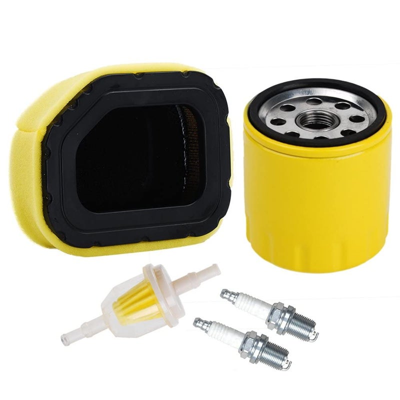 HIFROM 32 083 03-S 32 883 03-S1 Air Filter with 52 050 02-S Oil Filter 25 050 03-S Fuel Filter Spark Plug Tune up Kit Replacement for Kohler SV710 SV715 SV720 SV730 SV735 and SV740 Lawn Mower - Image 1